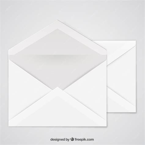 Открытый конверт | Премиум векторы