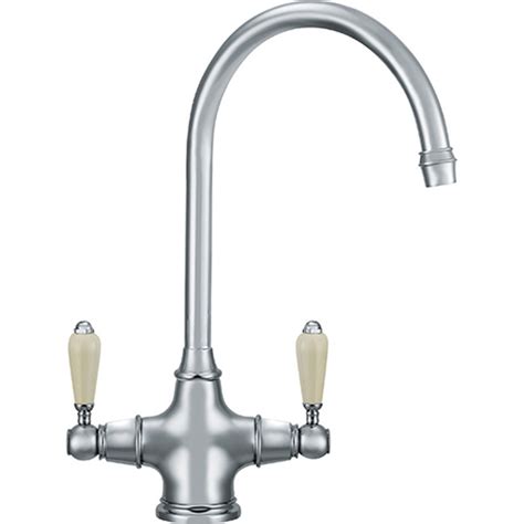 Franke Venician Silk Steel Twin Lever Kitchen Sink Mixer Tap