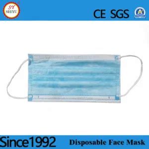 Blue Earloop Pleated Ply Face Procedure Disposable Protective Face