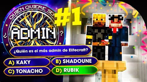 QUIEN QUIERE SER MILLONARIO En Minecraft EliteCraft 2 YouTube