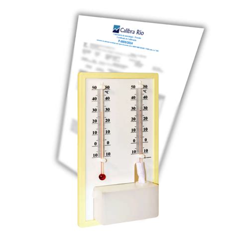 Termo Higrômetro de 10C à 50C Bulbo Seco e Úmido INCOTERM