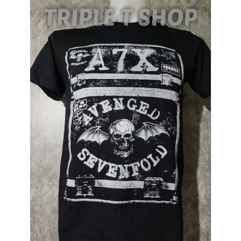 เสื้อยืดคอกลม สกรีนลายวง Avenged Sevenfold รหัส 173 03 Shopee Thailand