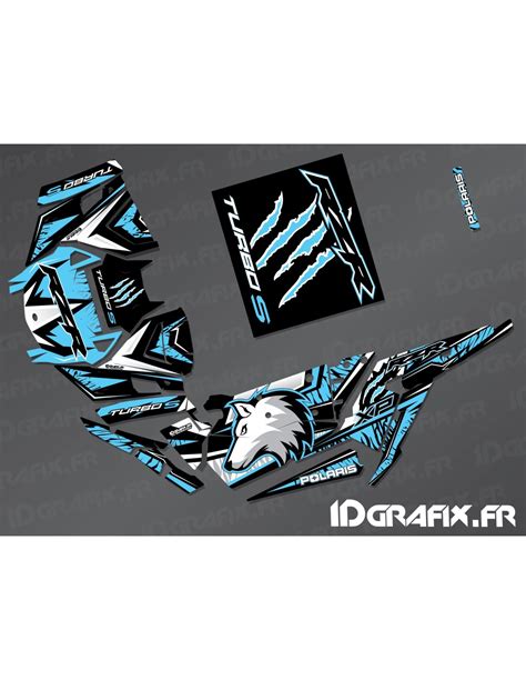 Kit Decoration Wolf Edition Blue Idgrafix Polaris Rzr Tur