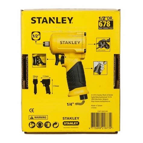 STANLEY STMT74840 800 1 2 Inch Mini Impact Wrench Yellow Black 1