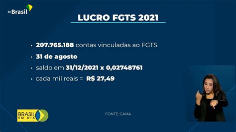 Fgts Vai Distribuir R Bilh Es De Lucros Brasil Em Dia Tv