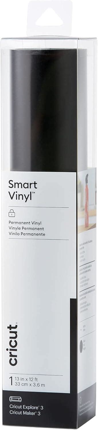 Cricut Smart Permanent Vinyl 13in X 12ft Black For Cricut Explore 3