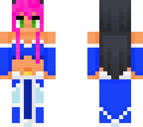 this is a cute aphmau skin with kc hair at the front and aphmau hair ...