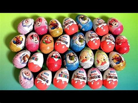 Zaini Kinder Surprise Easter Eggs Frozen Cars Disney Princess