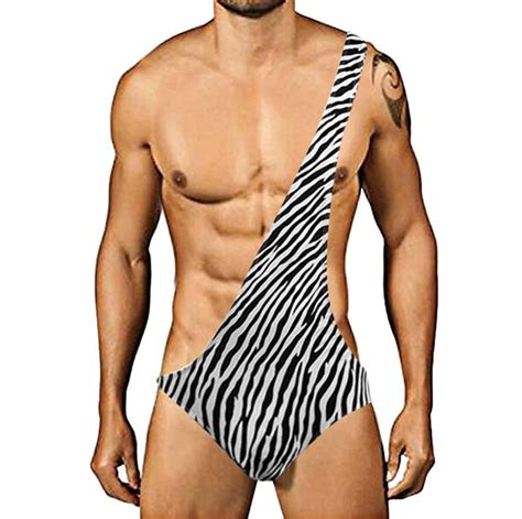 Buy Men Swimwear Thong Borat Mankini Thong Crothess Briefs Underwear