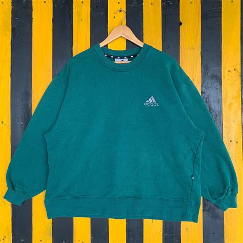 Vintage 90s Adidas Equipment Small Logo Sweatshirt Jumper Pullover