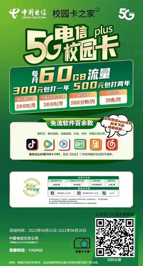 2022年北京移动电信联通校园卡300一年500两年最后一波，7月涨价至400一年！ 校园卡网厅