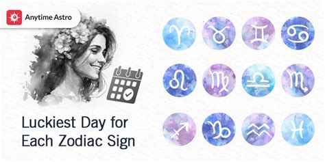 Discover The Lucky Day For Each Zodiac Sign As Per Astrology