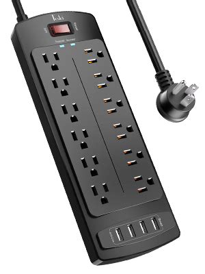 Amazon Power Strip Tcstei Surge Protector With Outlets And