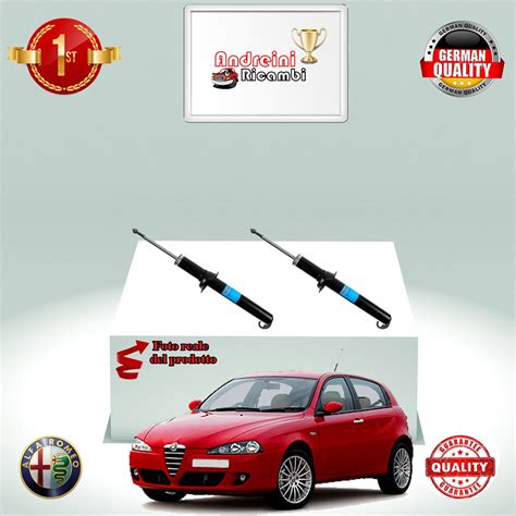 KIT 2 AMMORTIZZATORI ANTERIORI ALFA ROMEO 147 1 9 JTD 85KW DAL 2001