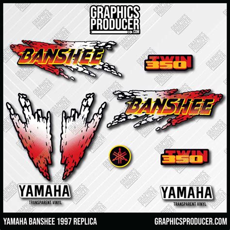 Yamaha Banshee Decals Stickers 1992 Replica Graphics Producer