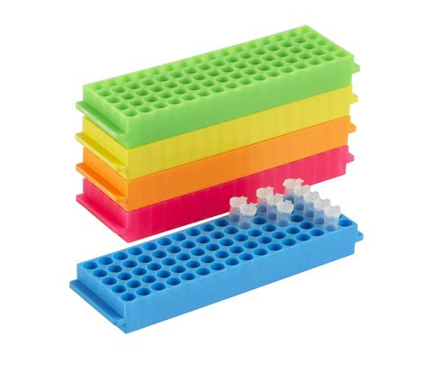 Well Microtube Rack Assorted Colors Pack Of Mandel Scientific