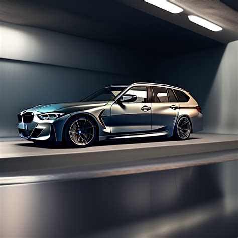 Krea Ai Bmw M340i Touring In Dravit Grey Color Submerged