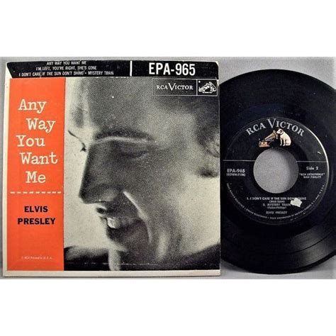 Elvis Presley Any Way You Want Me Vinyl 45 EP W PS On EBid United