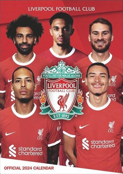 Liverpool Posterkalender 2024 Fußball Posterkalender mit den besten