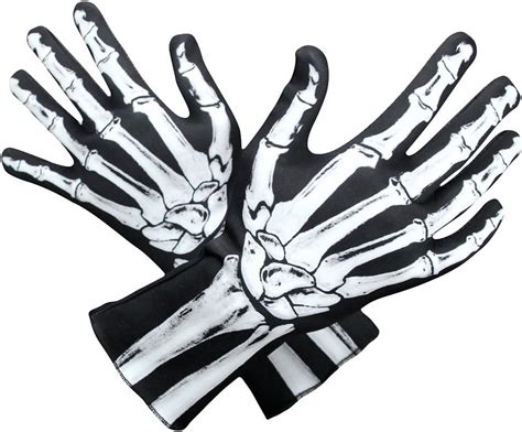 Amazon Amosfun Halloween Skeleton Gloves 30x10cm Full Finger