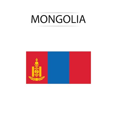 Premium Vector | Mongolia national flag logo