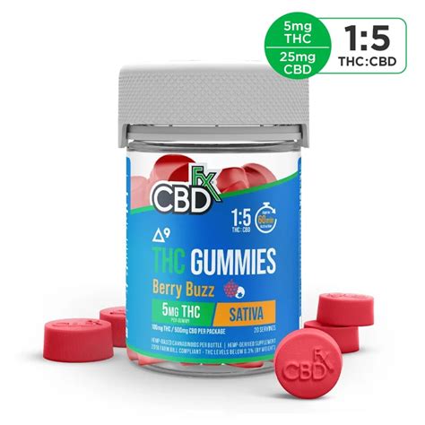 Delta 9 THC Gummies CBD Berry Buzz Sativa CBDfx