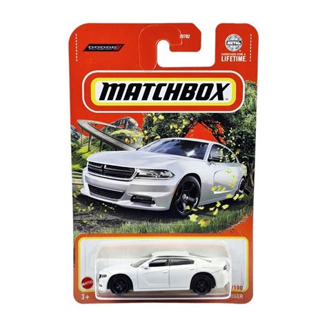 Jual Matchbox 18 Dodge Charger Putih Mbx 39ab Shopee Indonesia