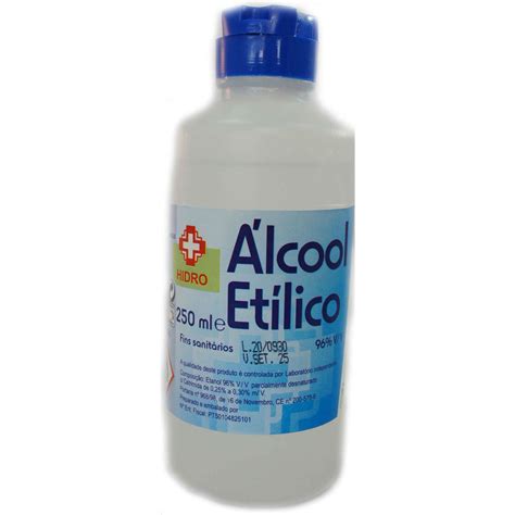 Álcool Etílico 96 Volume Hidro emb 250 ml Continente Online