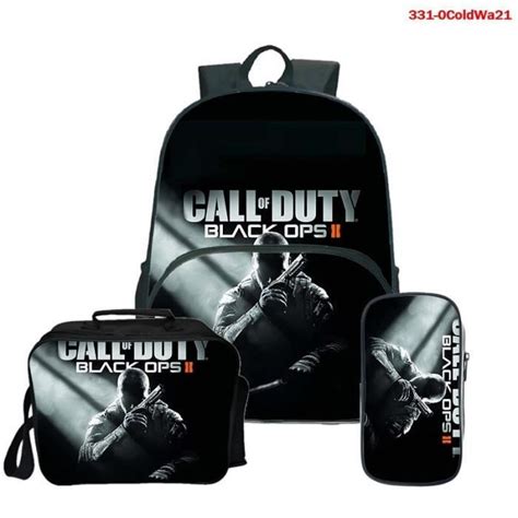 Call of Duty Black Ops Cold War Sacs D école Cool Garçons Filles Anime