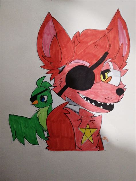 Jasahashahsh aquí ta el dibujo de foxi de hace mmmms años xd Arte