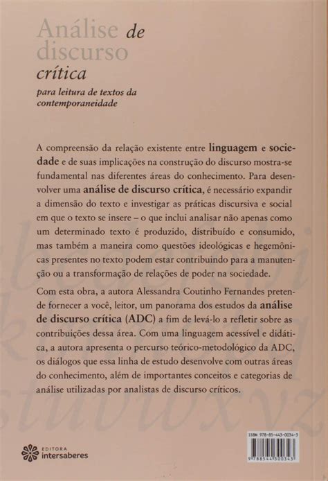 Análise de discurso crítica espacodelivros