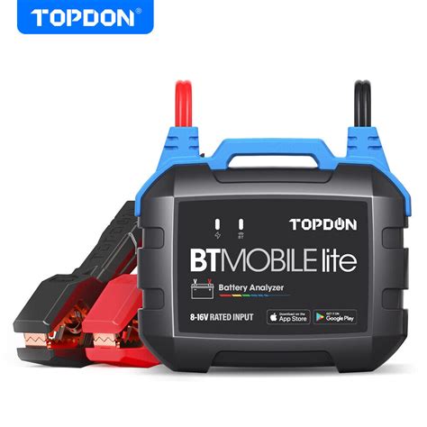 Battery Monitor Topdon Car Battery Tester V Automotive Alternator