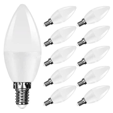 Lot Ampoule Led Plastique W E K Blanc Froid Equivalent W