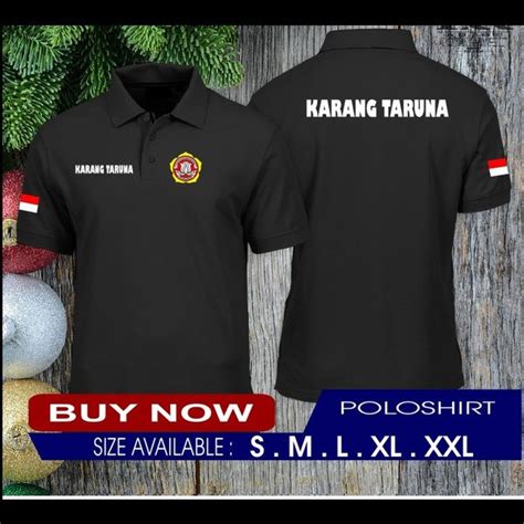 Jual Kaos Polo Shirt Baju Kerah Distro Karang Taruna Polos Custom