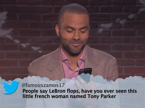 Tony Parker from Celebrity Mean Tweets From Jimmy Kimmel Live! | E! News