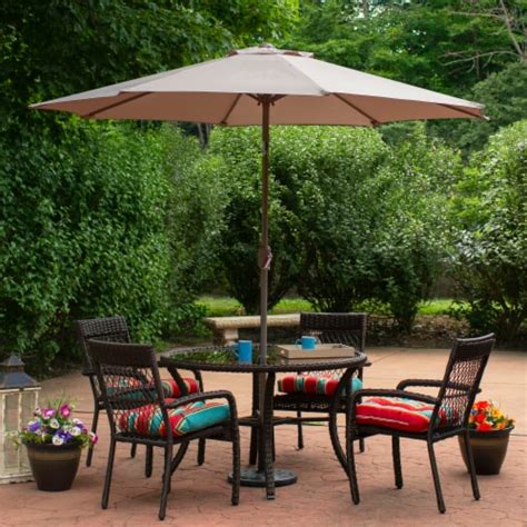 Northlight 9ft Outdoor Patio Market Umbrella With Hand Crank And Tilt Beige 1 King Soopers