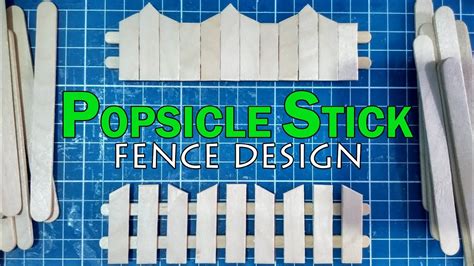 Popsicle Stick Miniature Fence Part Diy Full Tutorial Youtube