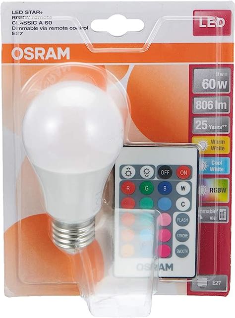 Osram Renk Değiştiren Uzaktan Kumandalı Led Ampul 9W Sarı ve Beyaz