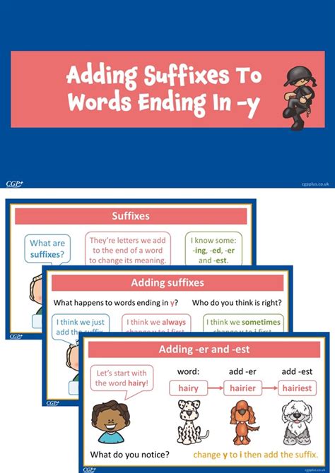 Adding Suffixes To Words Ending Y Year 2 Cgp Plus