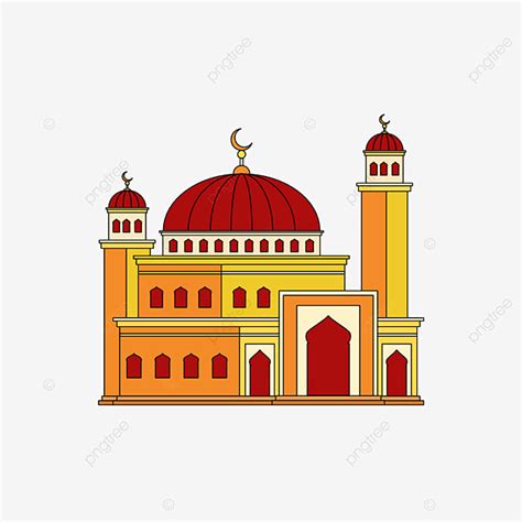 Mosque Painting Silhouette PNG Transparent Mosque Illustration Prayer