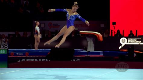 Belak Teja Slo 2019 Artistic Worlds Stuttgart Ger Qualifications Floor Exercise Youtube