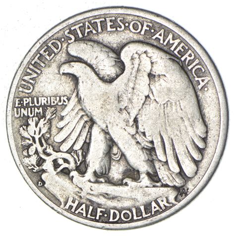 Difficult C D Walking Liberty Half Dollar Tough Mint Mark