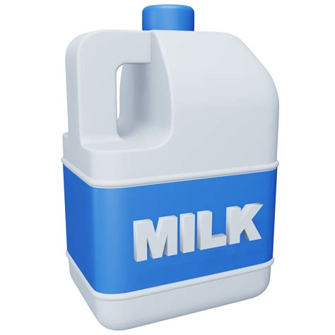 Milk Bottle 3d Rendering Isometric Icon 13363906 Png