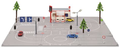 Siku World City Playset W Service Station And 3 Cars Toys Vehicles