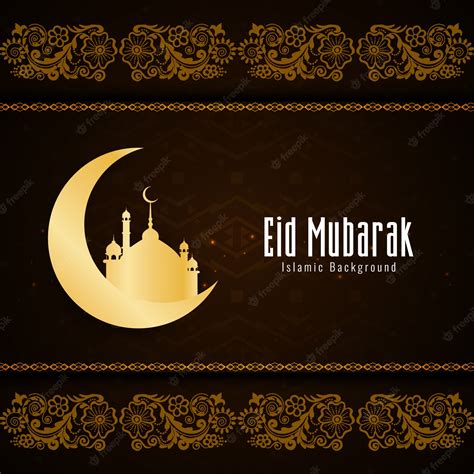 Premium Vector Abstract Eid Mubarak Religious Background Design