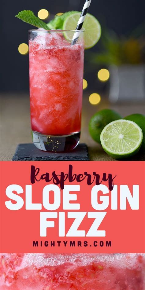 Raspberry Sloe Gin Fizz Cocktail Recipe Gin Fizz Gin Fizz Cocktail