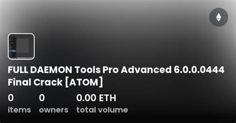 FULL DAEMON Tools Pro Advanced 6 0 0 0444 Final Crack ATOM