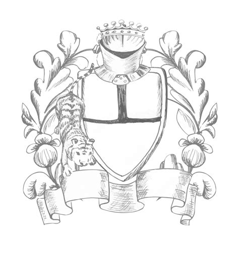 Coat Of Arms Coloring Page