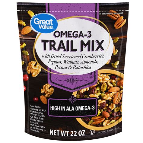 Great Value Omega 3 Trail Mix 22 Oz Walmart