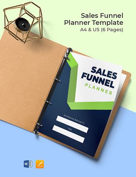 Sales Planner Template Illustrator Psd